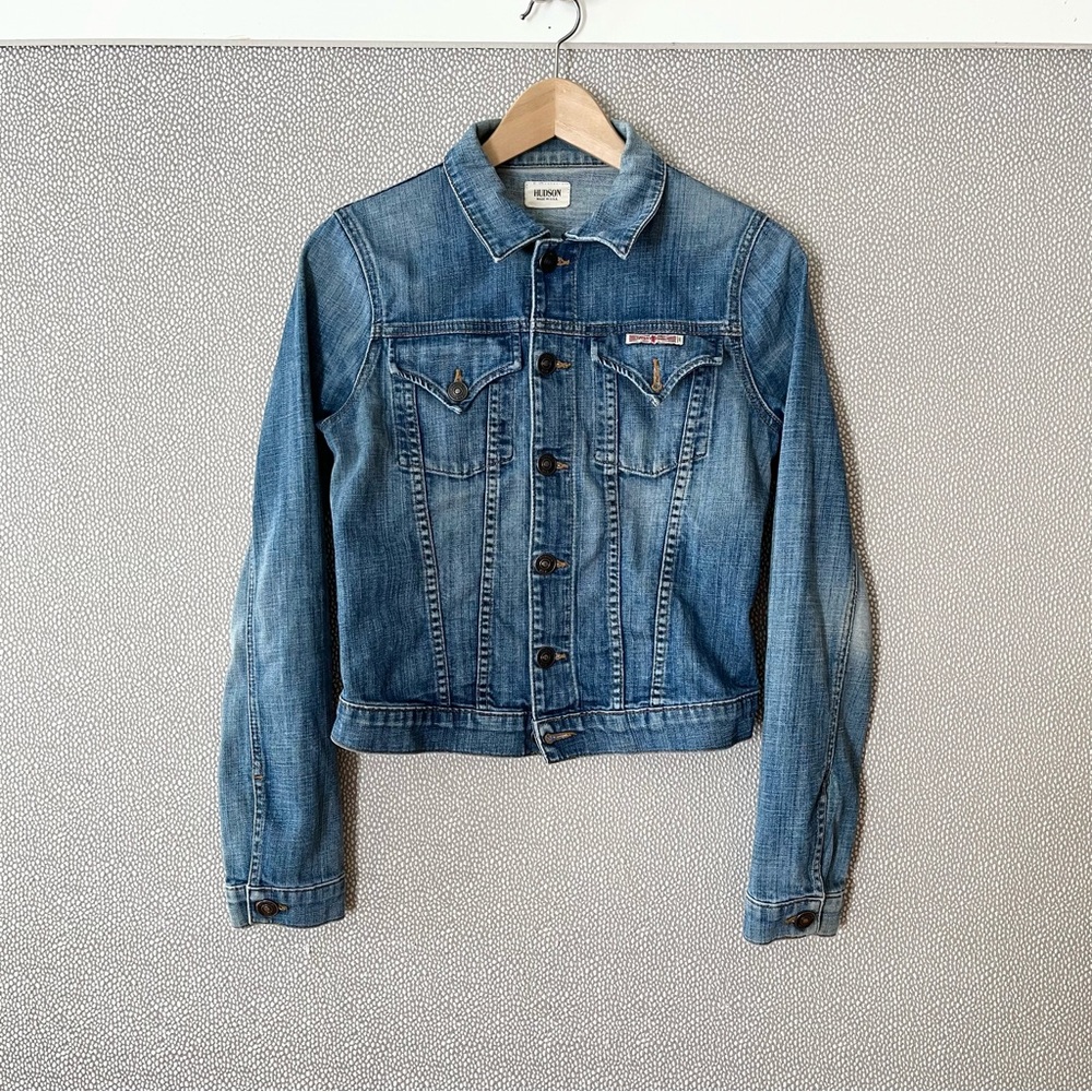 S (2/4) Hudson Jeans Denim Jean Jacket - Picture 2 of 14